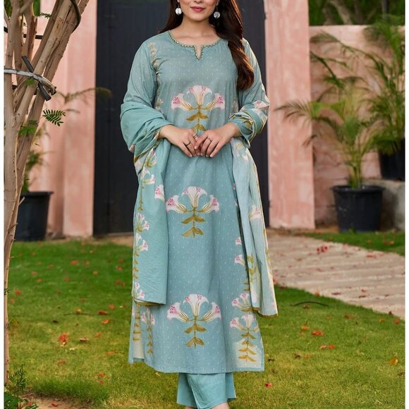 COTTON KURTA SET - Picture 3 of 7